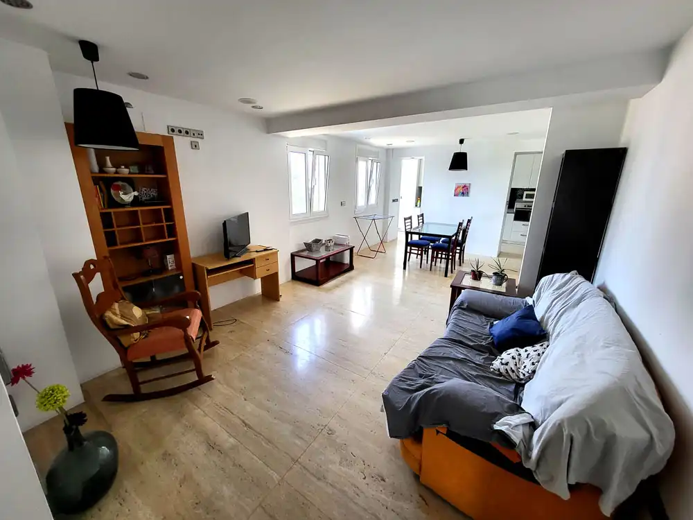 Sala de estar de Piso de alquiler en Vigo  con Amueblado, Horno y Lavadora