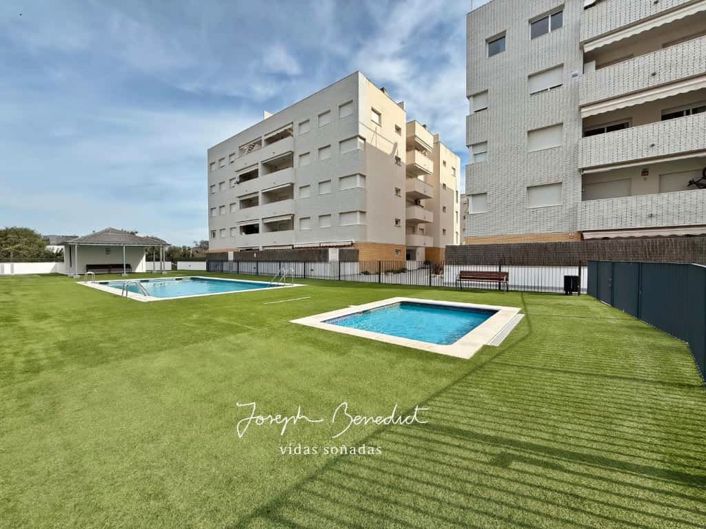 Swimming pool of Flat for sale in Calafell  with Air Conditioner, Heating and Terrace