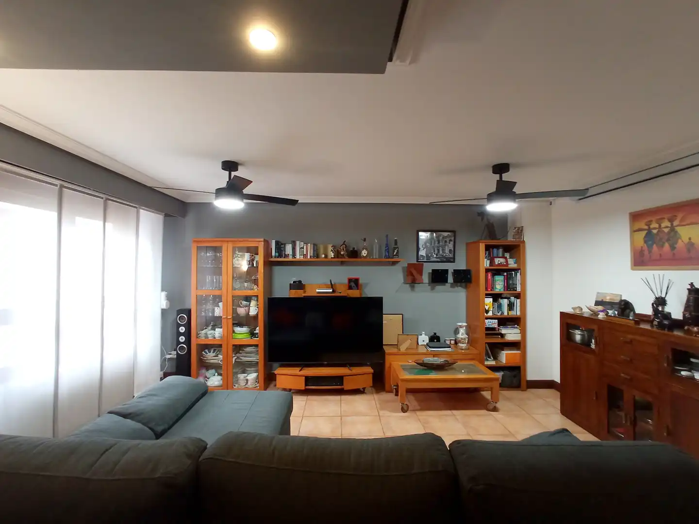Sala de estar de Casa adosada en venta en Irun  con Terraza, Trastero y Amueblado