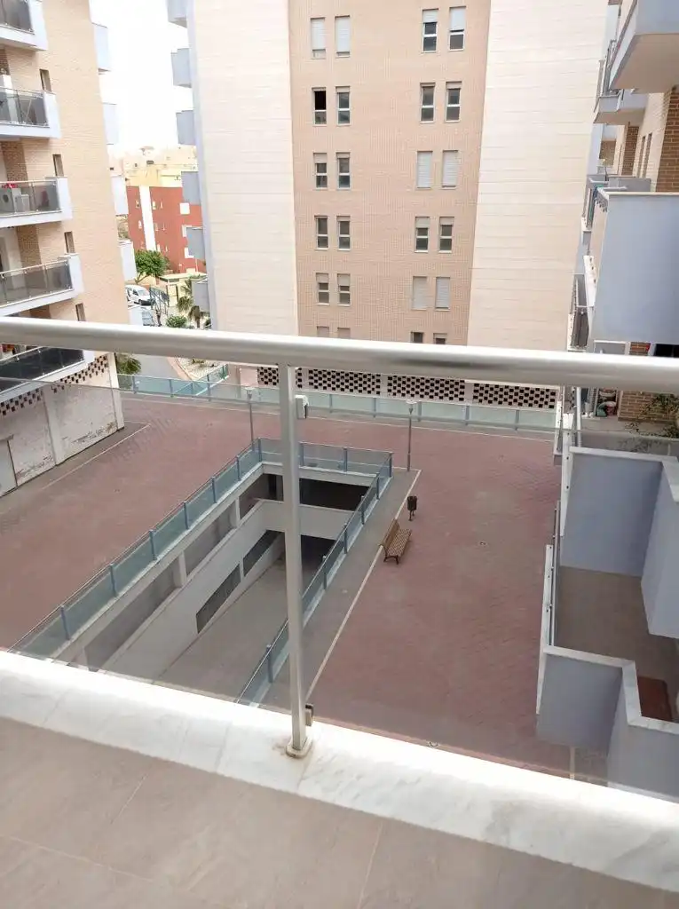 Terrace of Flat for rent in Roquetas de Mar  with Heating, Terrace and Furnished