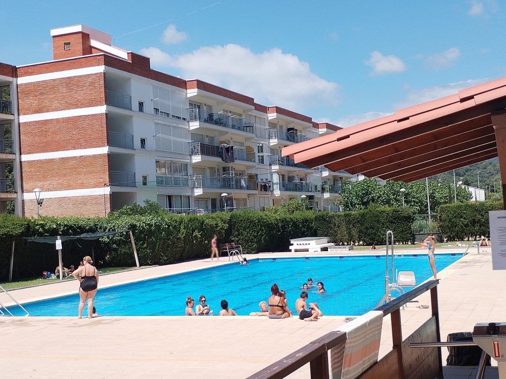 Swimming pool of Flat for sale in Santa Susanna