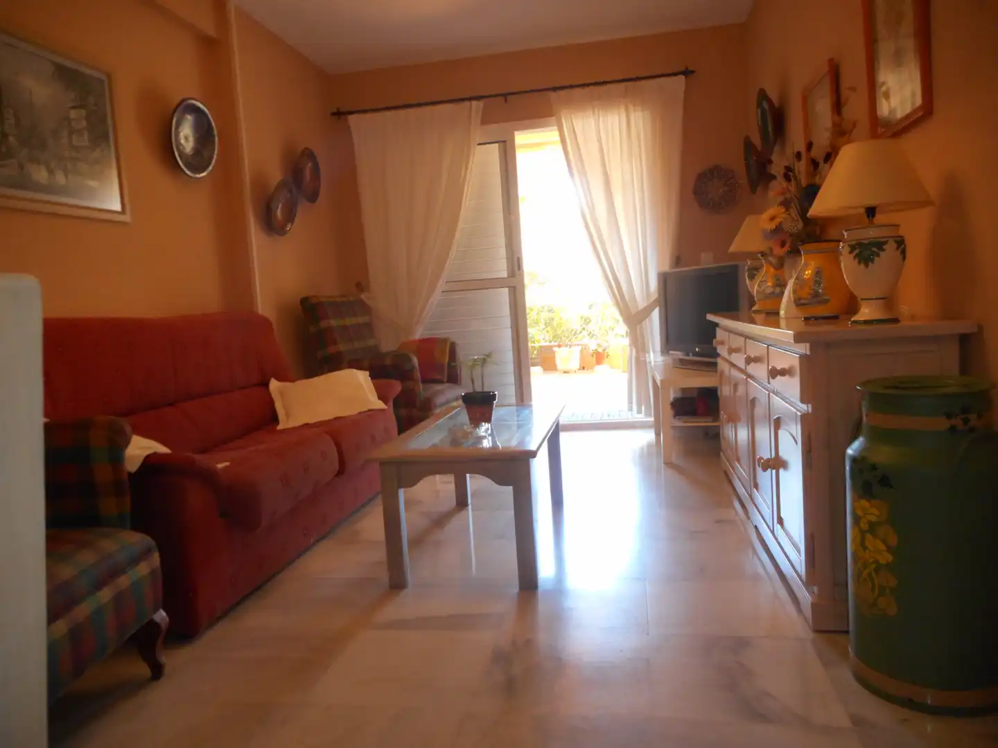 Sala de estar de Apartamento en venta en Islantilla con Jardín privado, Terraza y Piscina