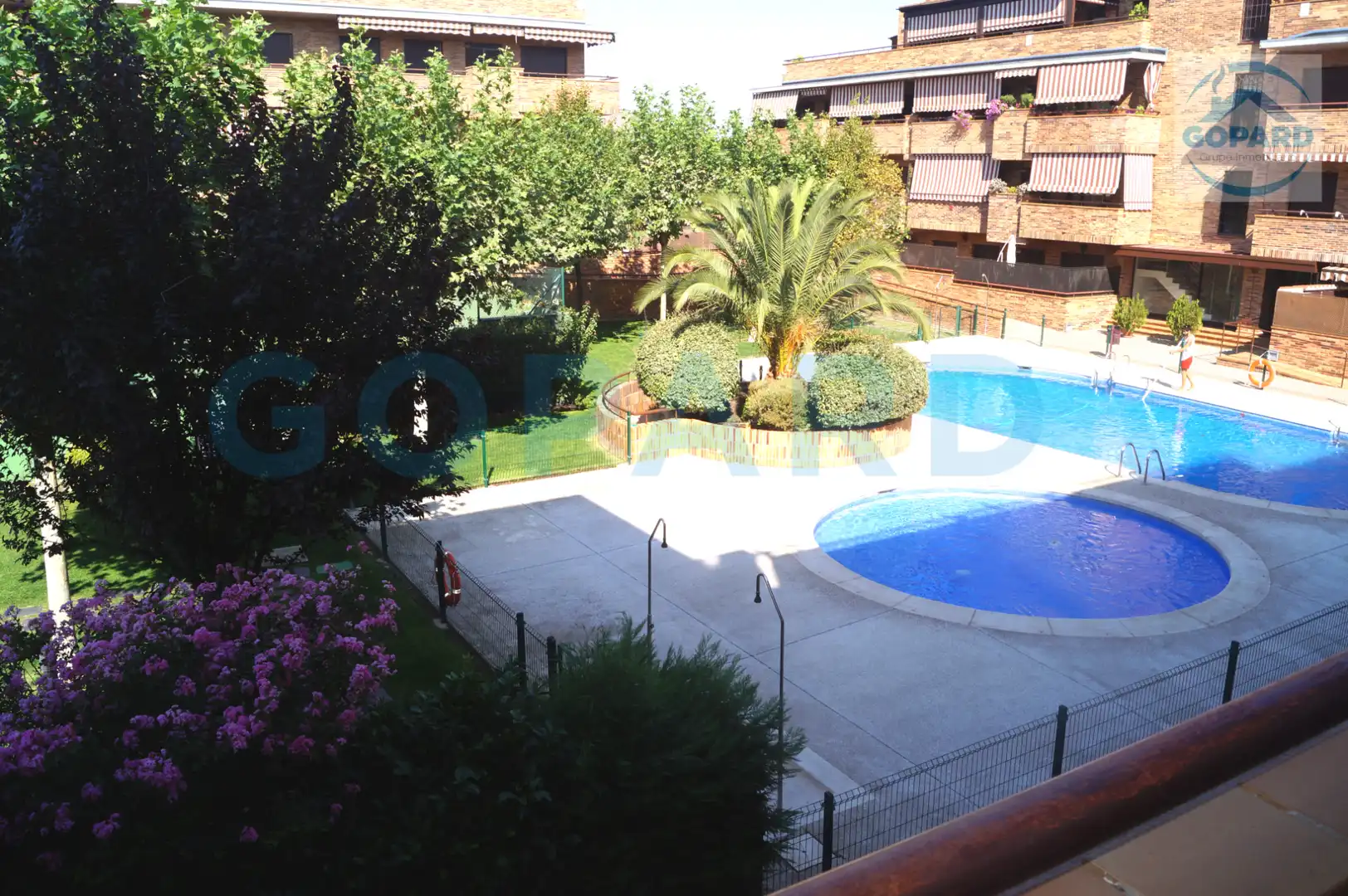 Swimming pool of Flat for rent in Brunete  with Heating, Parquet flooring and Furnished
