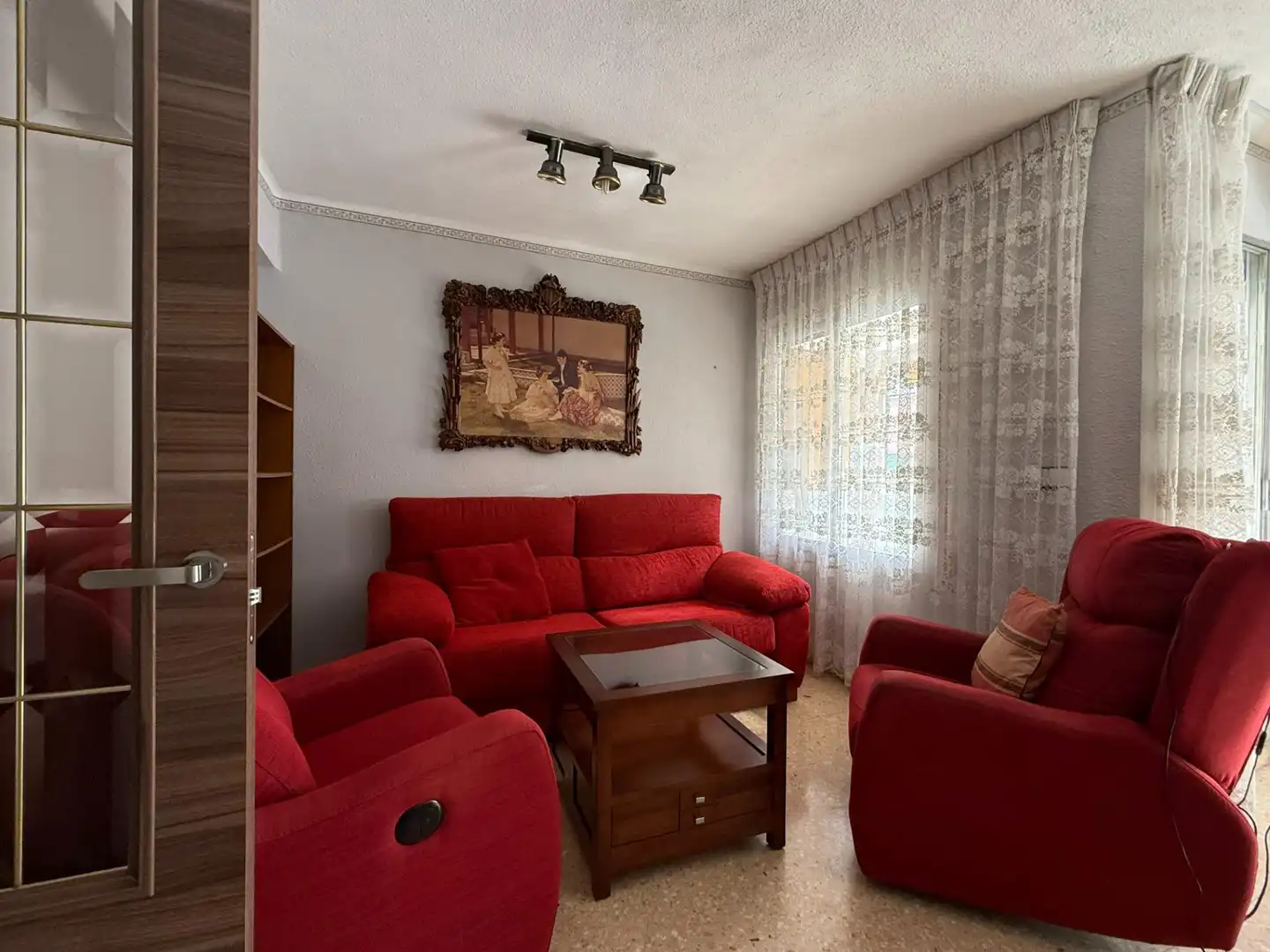 Living room of Flat for sale in Benetússer  with Air Conditioner, Heating and Balcony