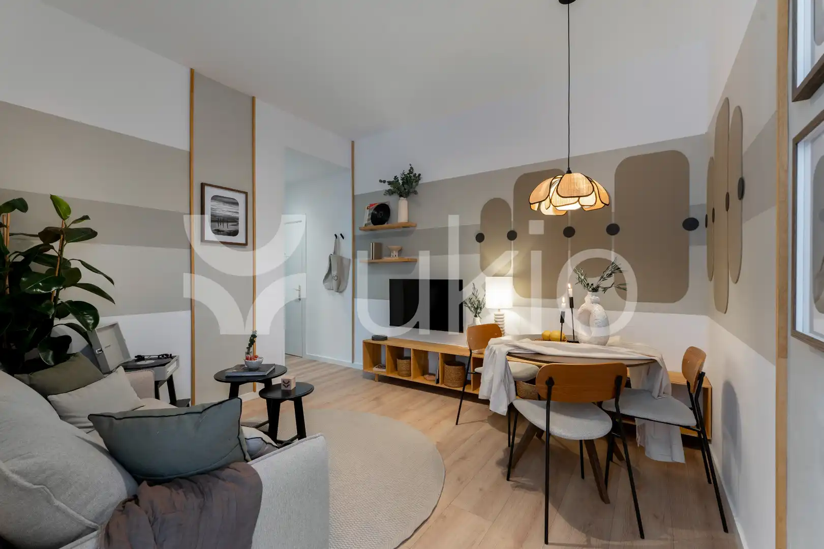 Sala de estar de Apartamento de alquiler en Madrid con Aire acondicionado, Calefacción y Amueblado