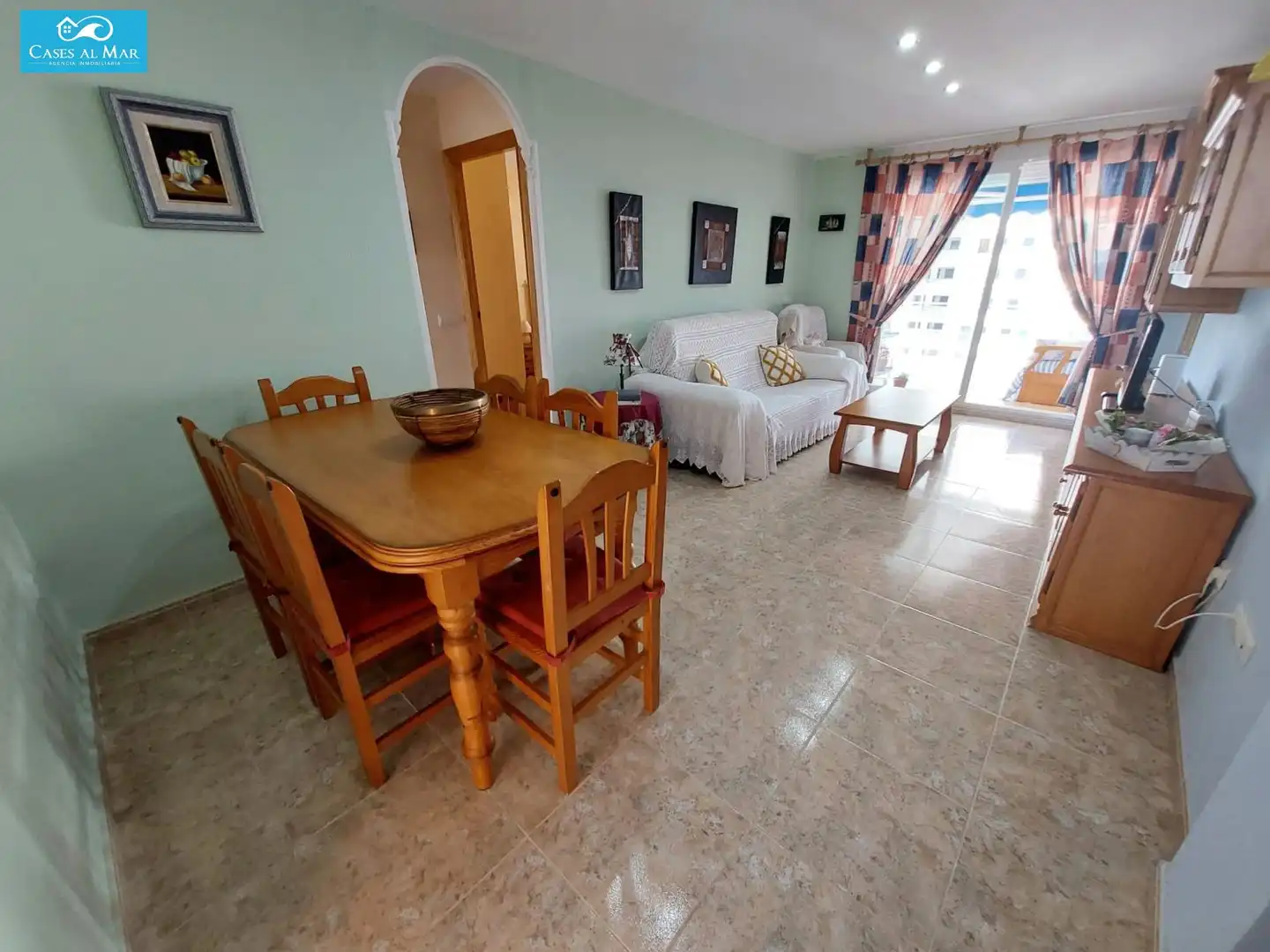 Sala de estar de Apartamento en venta en Oropesa del Mar / Orpesa con Aire acondicionado, Calefacción y Terraza