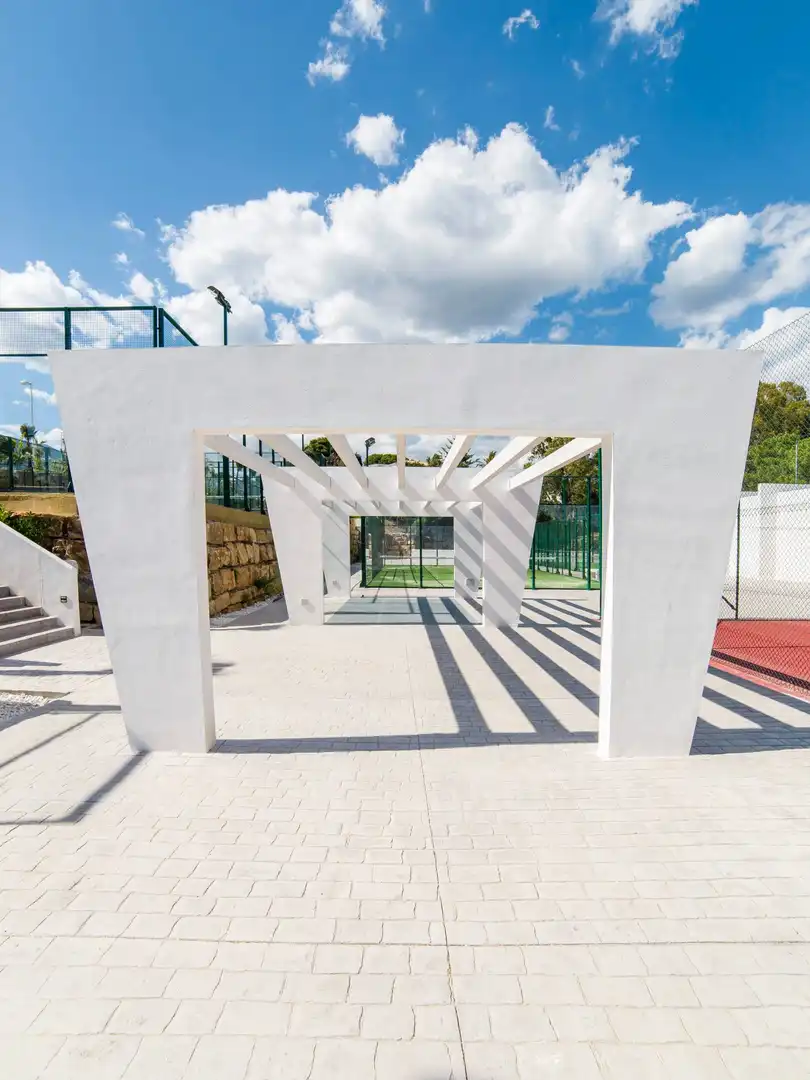 Terraza de Planta baja en venta en Estepona con Aire acondicionado, Calefacción y Jardín privado