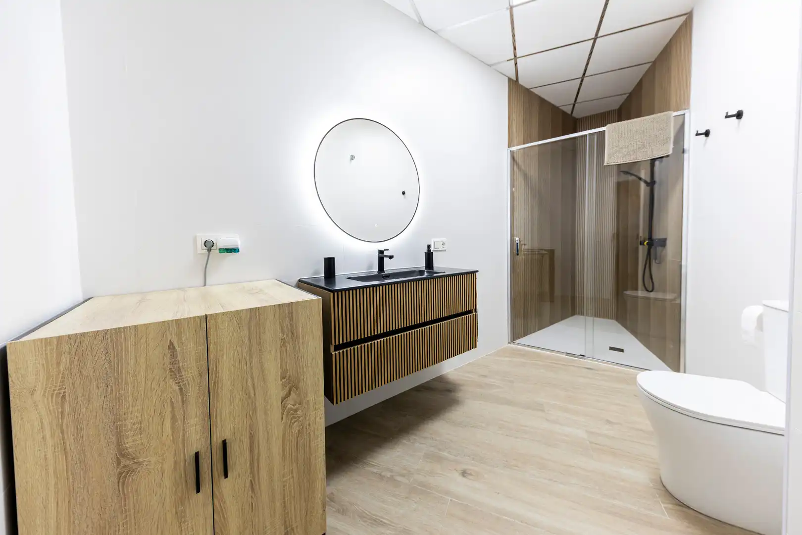 Badezimmer von Haus oder Chalet zur Miete in Águilas mit Klimaanlage, Heizung und Möbliert