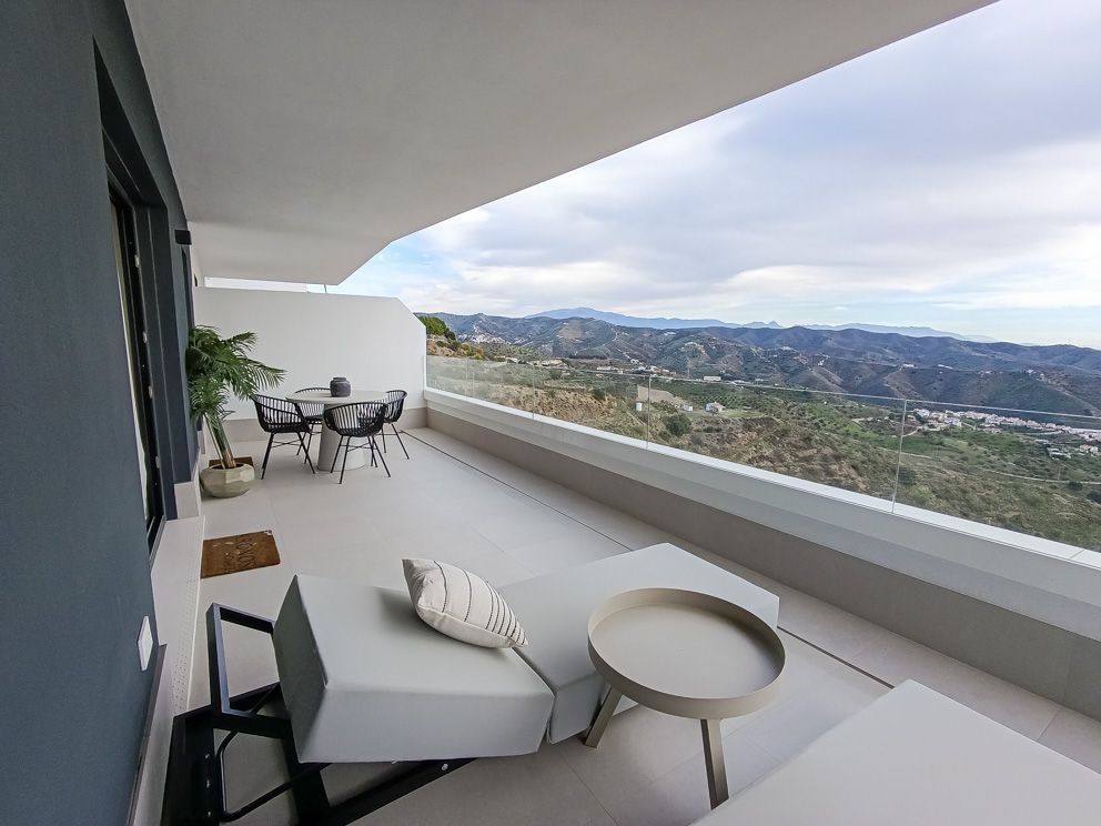 Terrace of Flat for sale in Rincón de la Victoria  with Air Conditioner, Heating and Parquet flooring