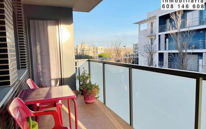 Balcony of Flat for sale in Zuera  with Heating, Private garden and Parquet flooring