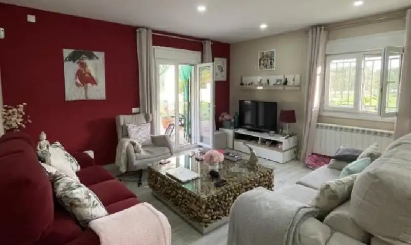 Living room of Houses for sale in Plasencia  with Heating, Terrace and Furnished
