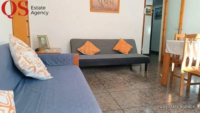 Sala de estar de Piso en venta en Blanes con Amueblado y Balcón