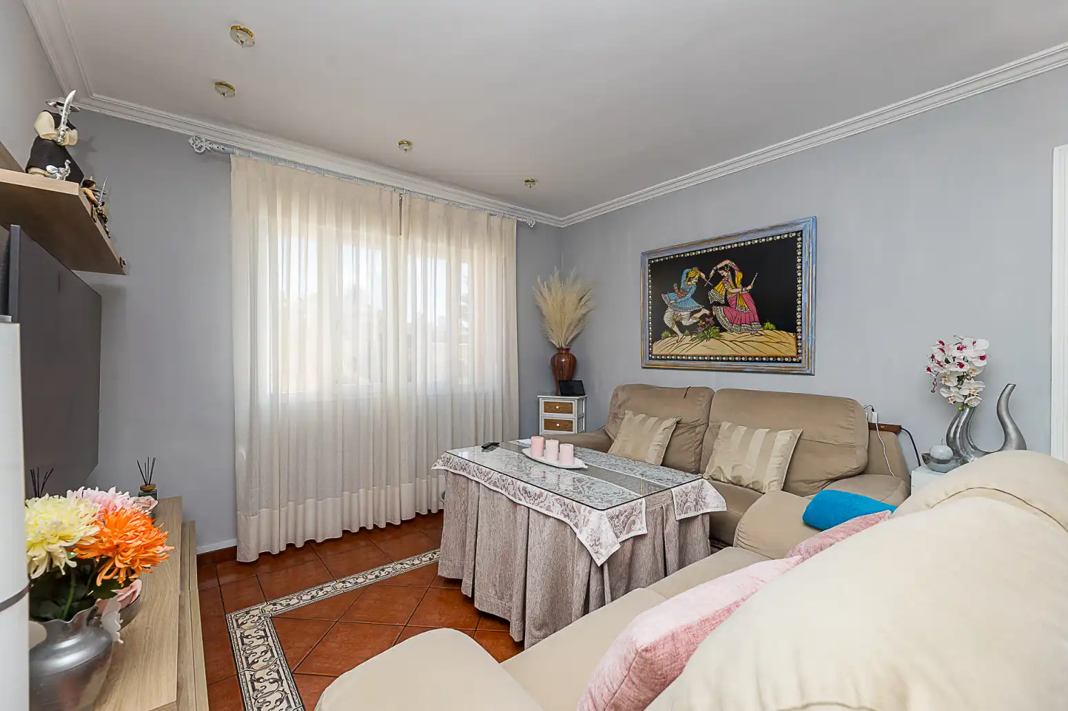 Sala d'estar de Casa adosada en venda en Llucmajor amb Aire condicionat, Calefacció i Terrassa