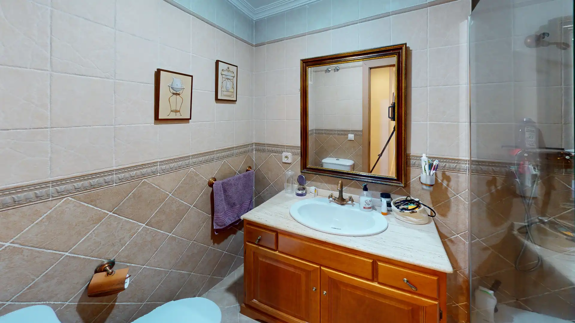 Badezimmer von Wohnung zum Verkauf in Sant Joan d'Alacant mit Klimaanlage und Ofen