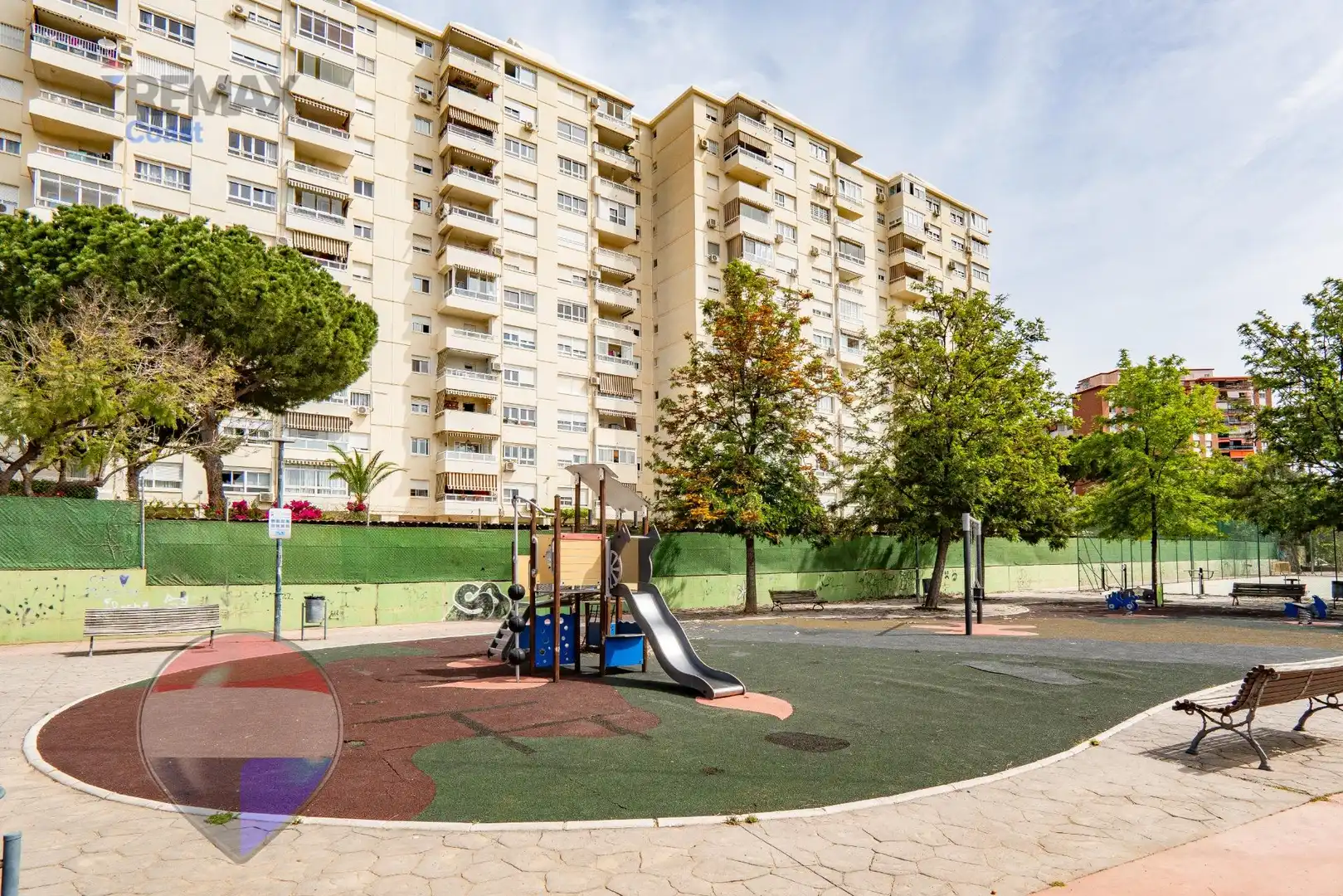 Exterior view of Flat for sale in Málaga Capital  with Air Conditioner, Private garden and Terrace