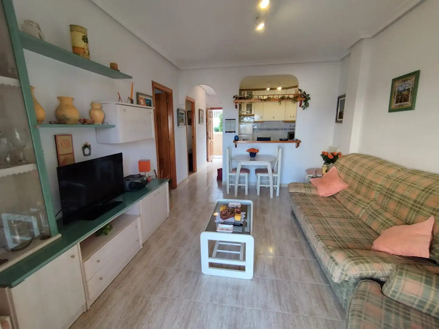 Sala de estar de Piso de alquiler en Elche / Elx con Terraza, Amueblado y Piscina comunitaria