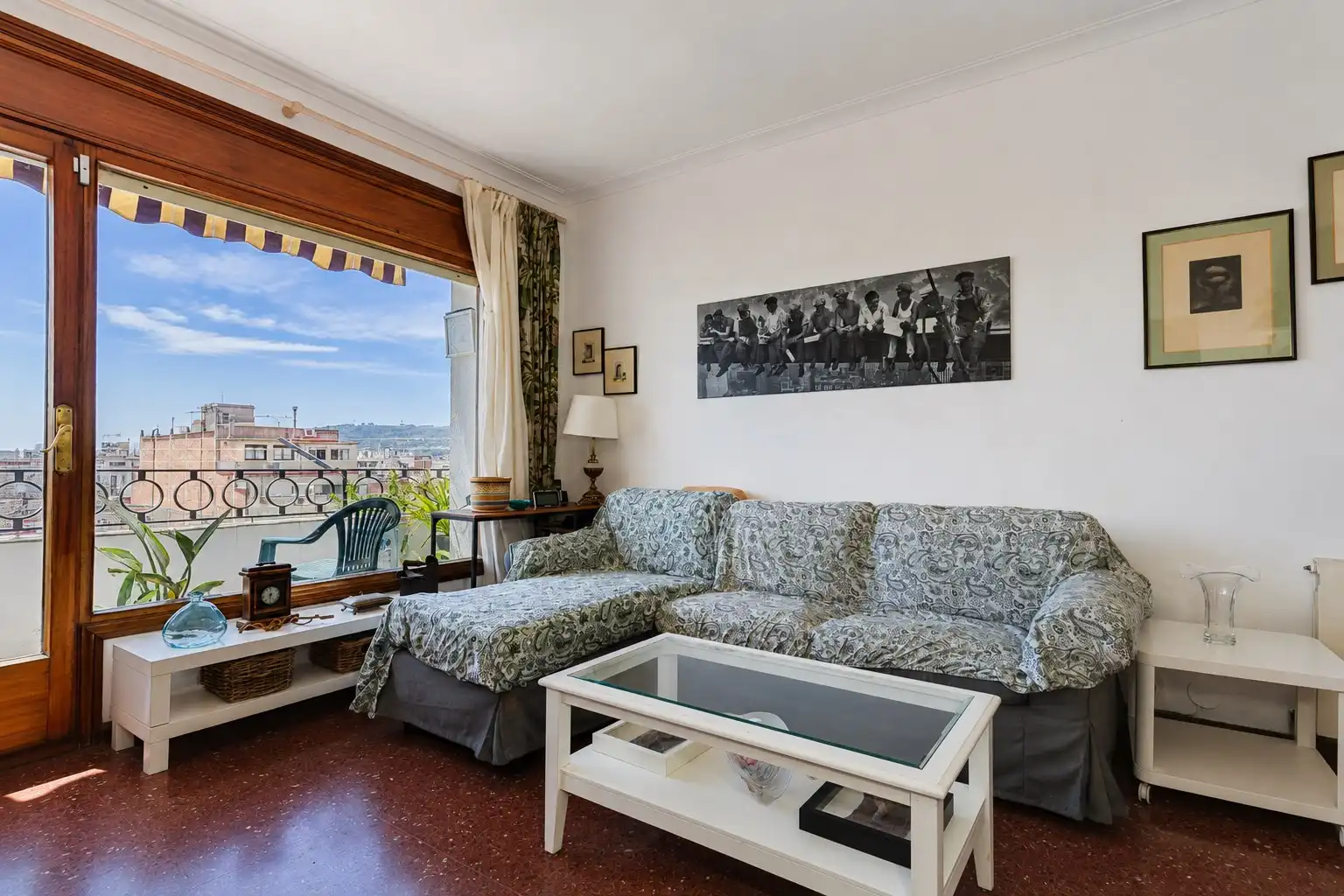 Sala de estar de Piso en venta en Barcelona con Aire acondicionado, Calefacción y Terraza