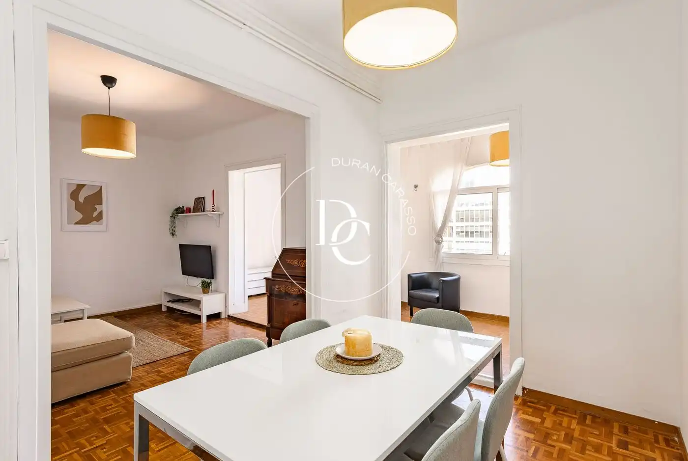 Dining room of Flat for sale in Barcelona  with Air Conditioner, Heating and Furnished