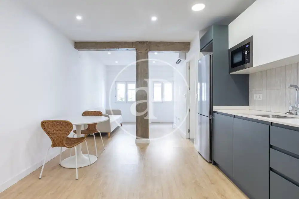 Küche von Wohnung zur Miete in Valencia mit Klimaanlage, Heizung und Terrasse
