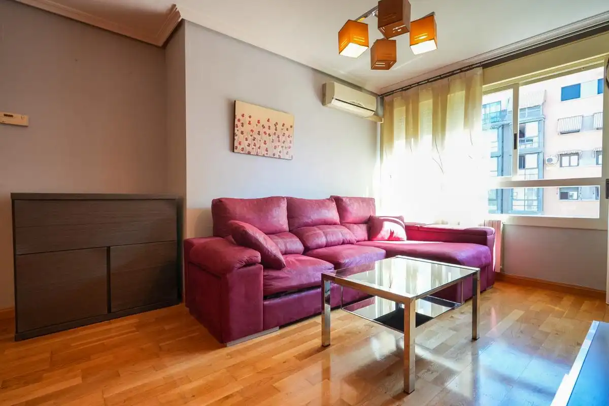 Sala d'estar de Pis de lloguer en Madrid amb Aire condicionat, Calefacció i Terrassa