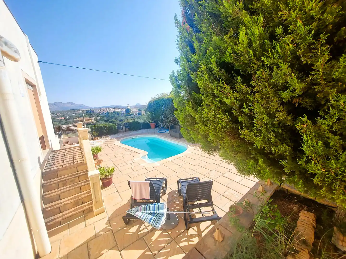 Vista exterior de Casa o chalet en venta en Calasparra con Aire acondicionado, Jardín privado y Piscina