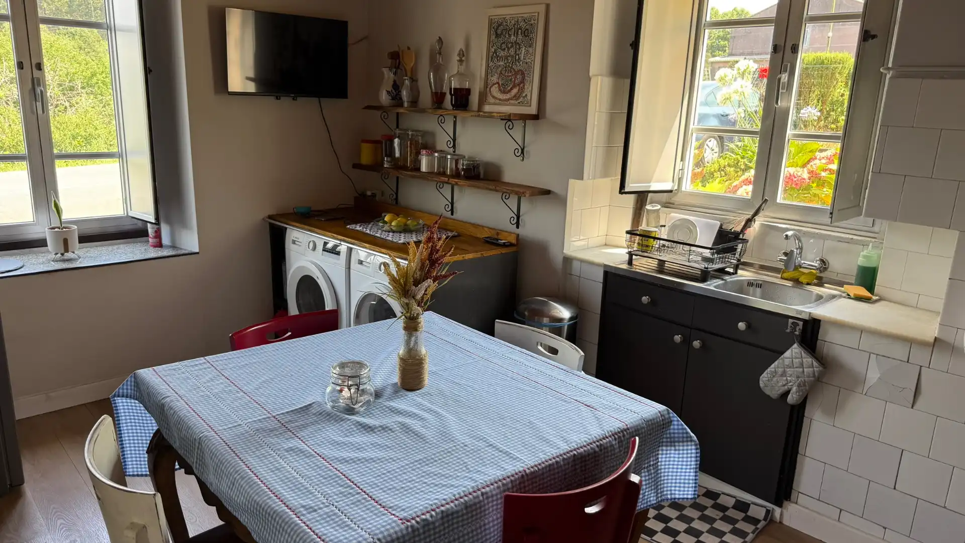 Cocina de Casa o chalet en venta en Cariño con Jardín privado, Amueblado y Horno