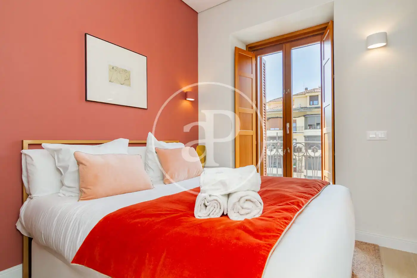 Bedroom of Flat for rent in Madrid  with Air Conditioner, Heating and Furnished