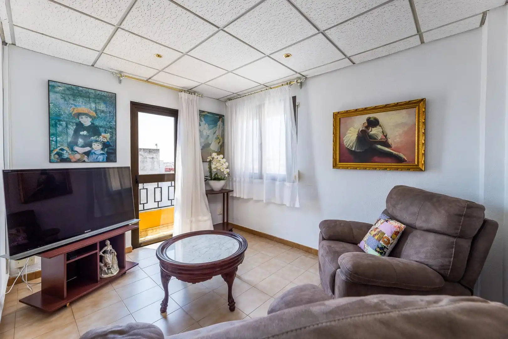 Sala d'estar de Àtic en venda en  Palma de Mallorca amb Calefacció, Terrassa i Traster