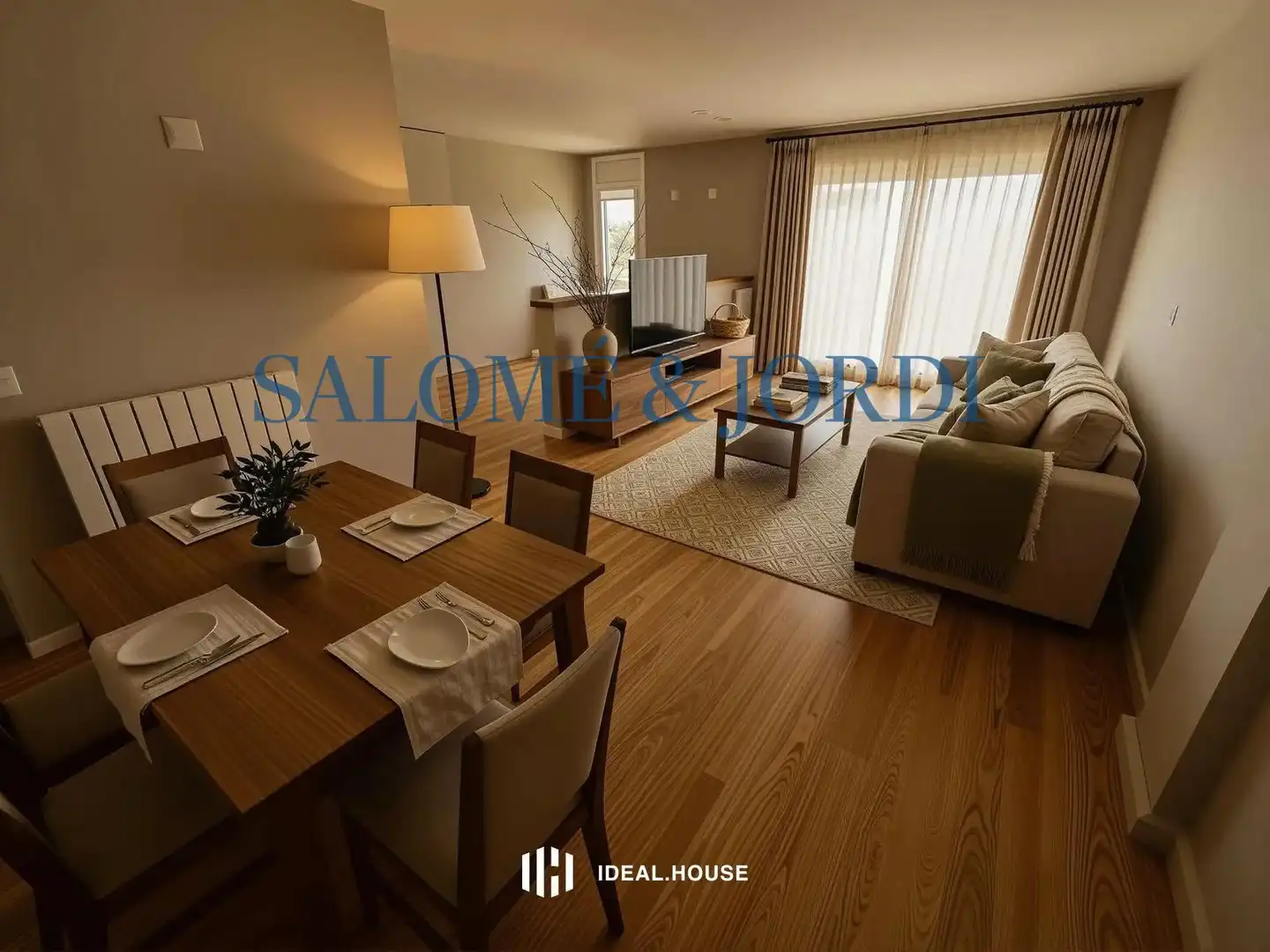 Sala de estar de Piso en venta en Vilassar de Mar con Calefacción, Parquet y Terraza