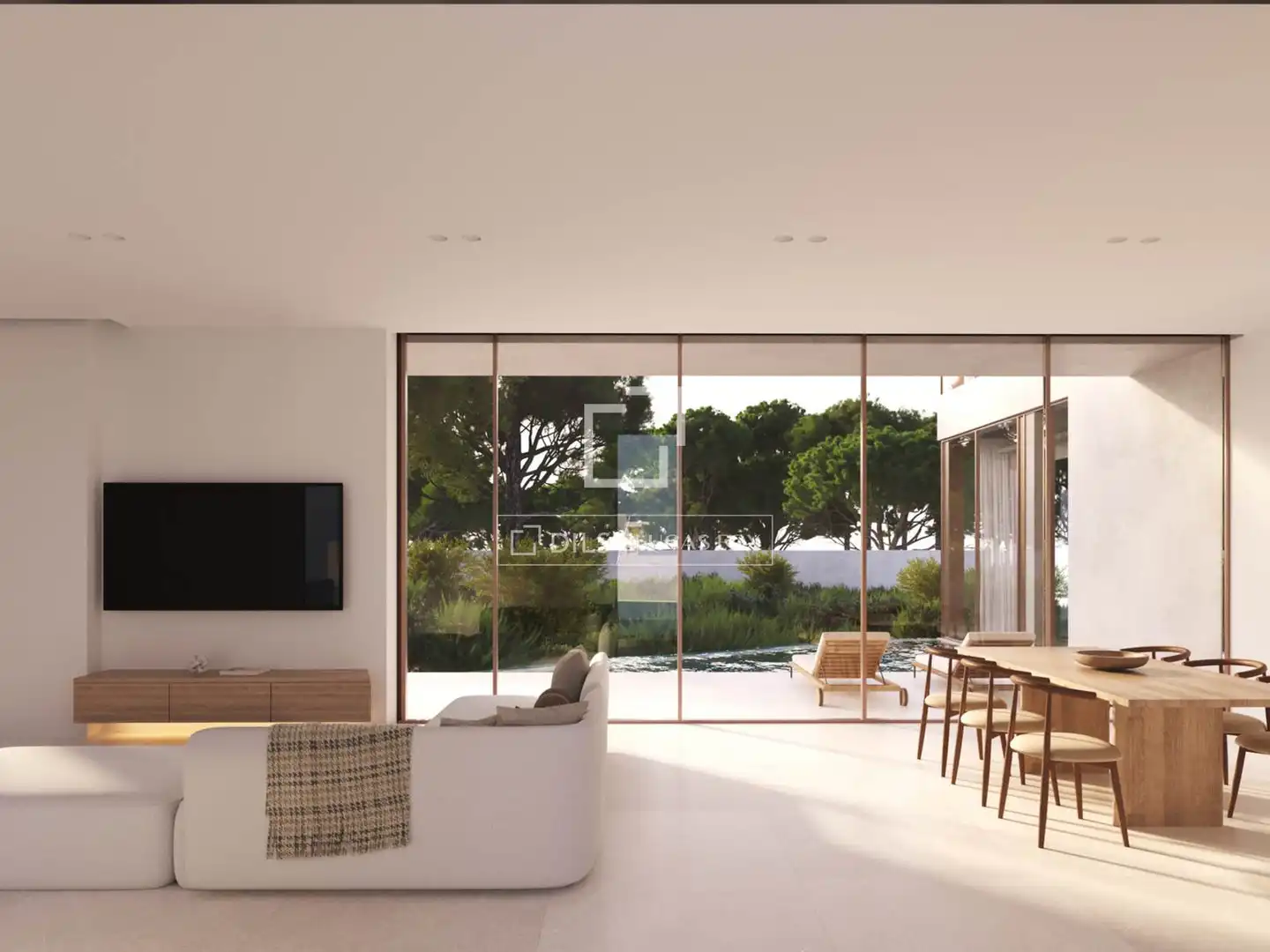 Garden of Houses for sale in Santa Eulària des Riu  with Air Conditioner, Heating and Private garden