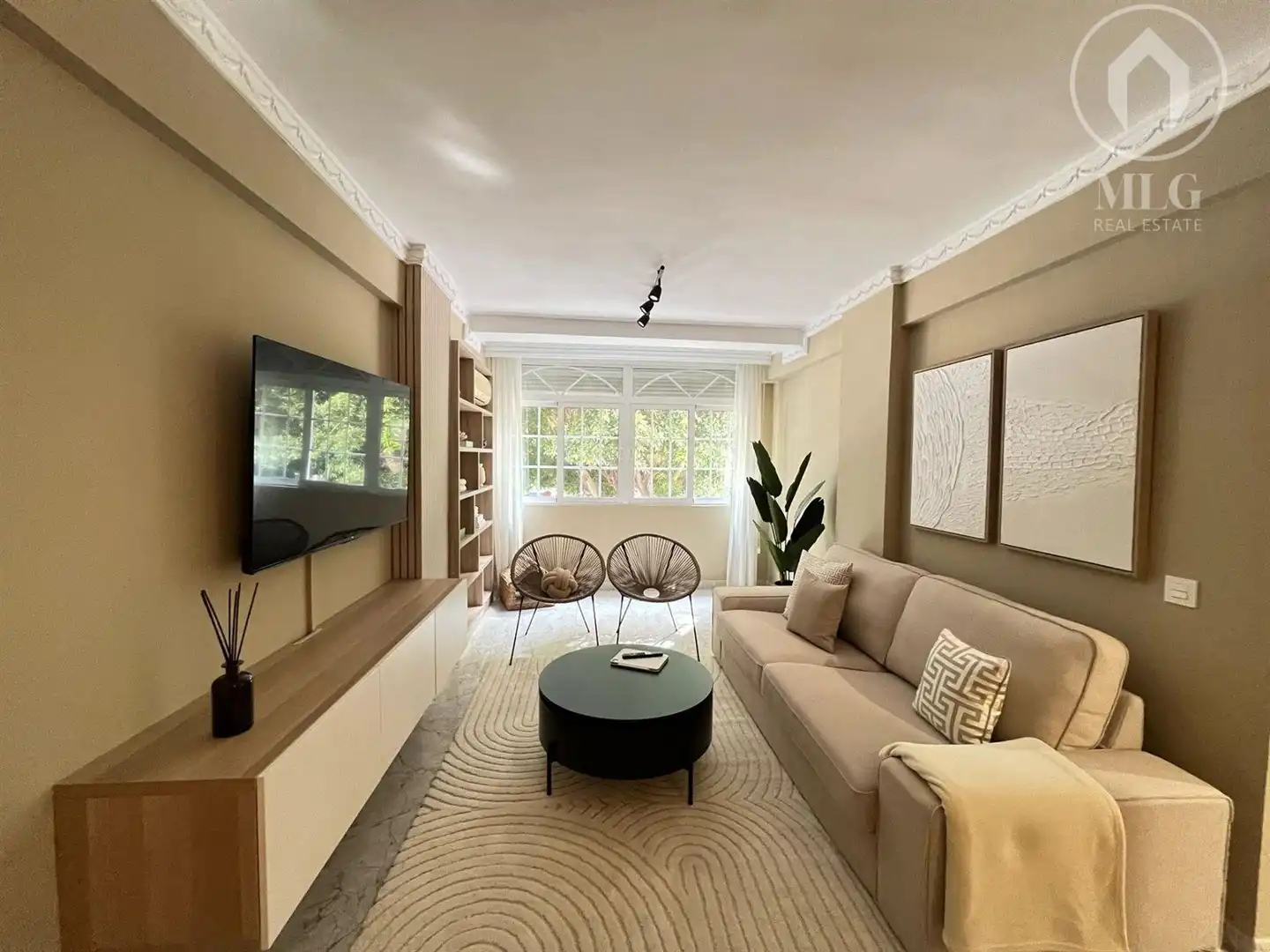 Sala de estar de Piso en venta en Málaga con Aire acondicionado y Amueblado