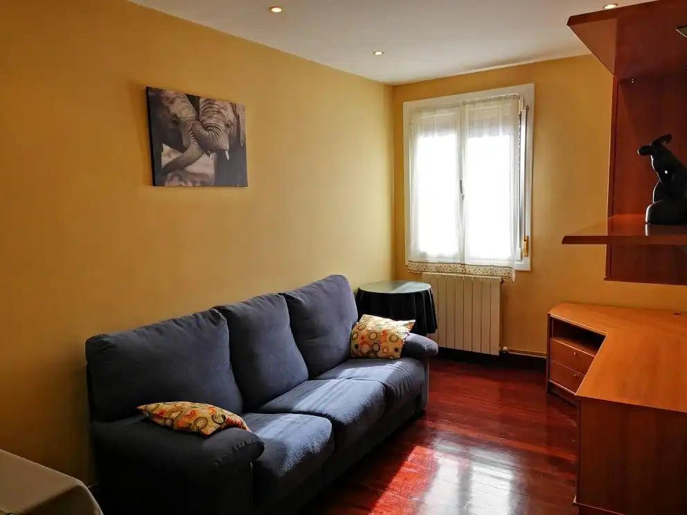 Sala de estar de Piso de alquiler en Pasaia con Calefacción, Parquet y Amueblado