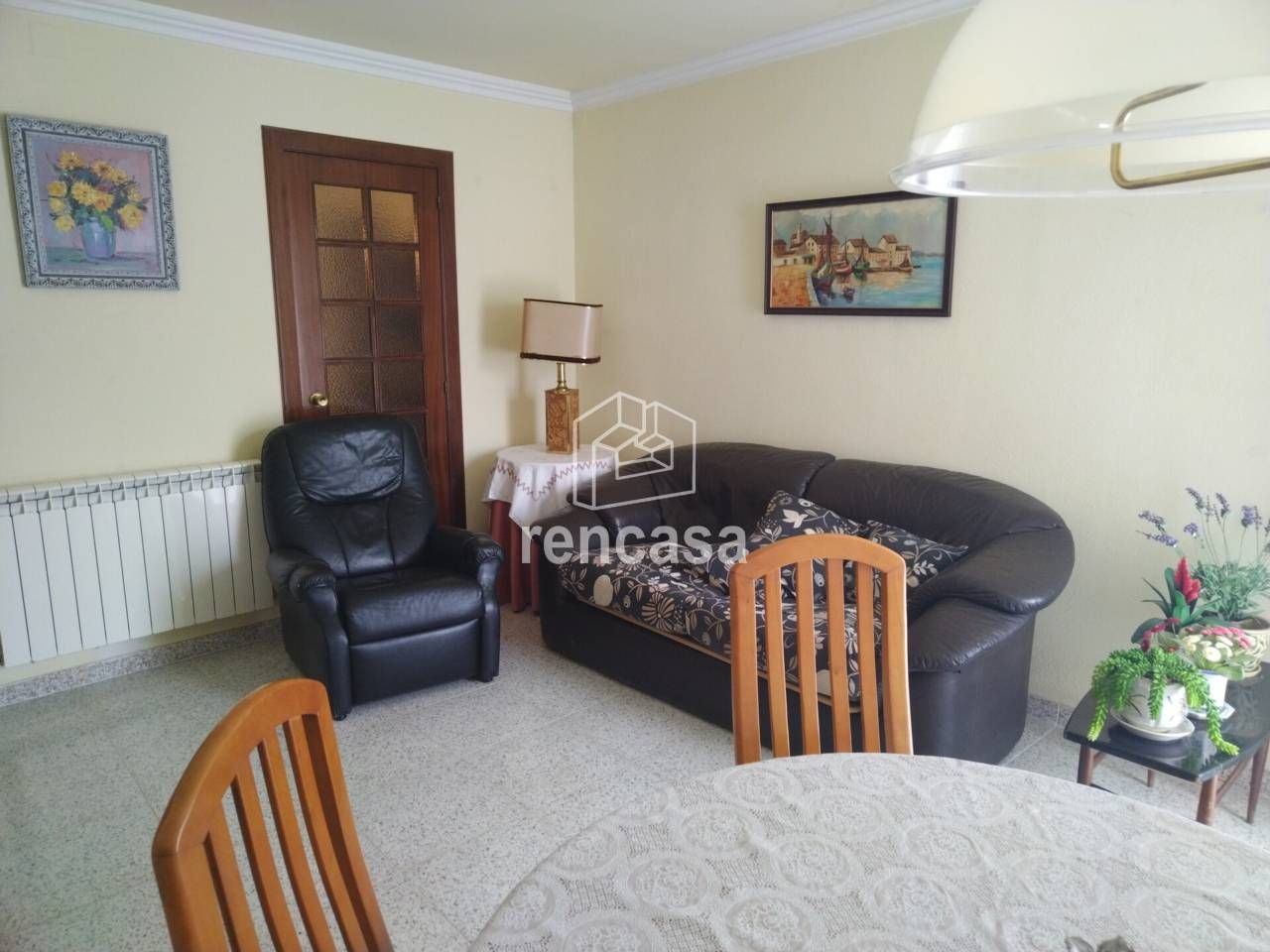 Sala de estar de Piso de alquiler en  Lleida Capital con Calefacción, Amueblado y Balcón