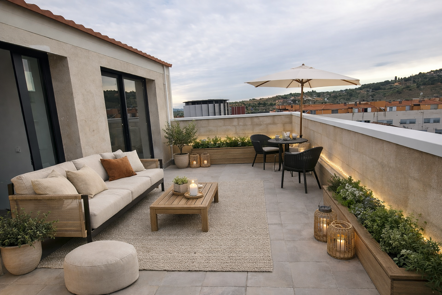 Terrace of Attic for sale in Terrassa  with Heating, Terrace and Oven