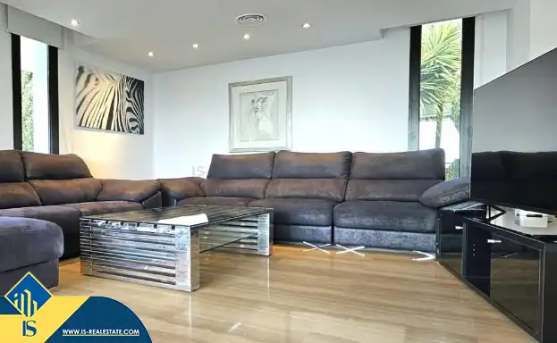 Living room of Houses for sale in Santa Eulària des Riu  with Terrace, Swimming Pool and Furnished