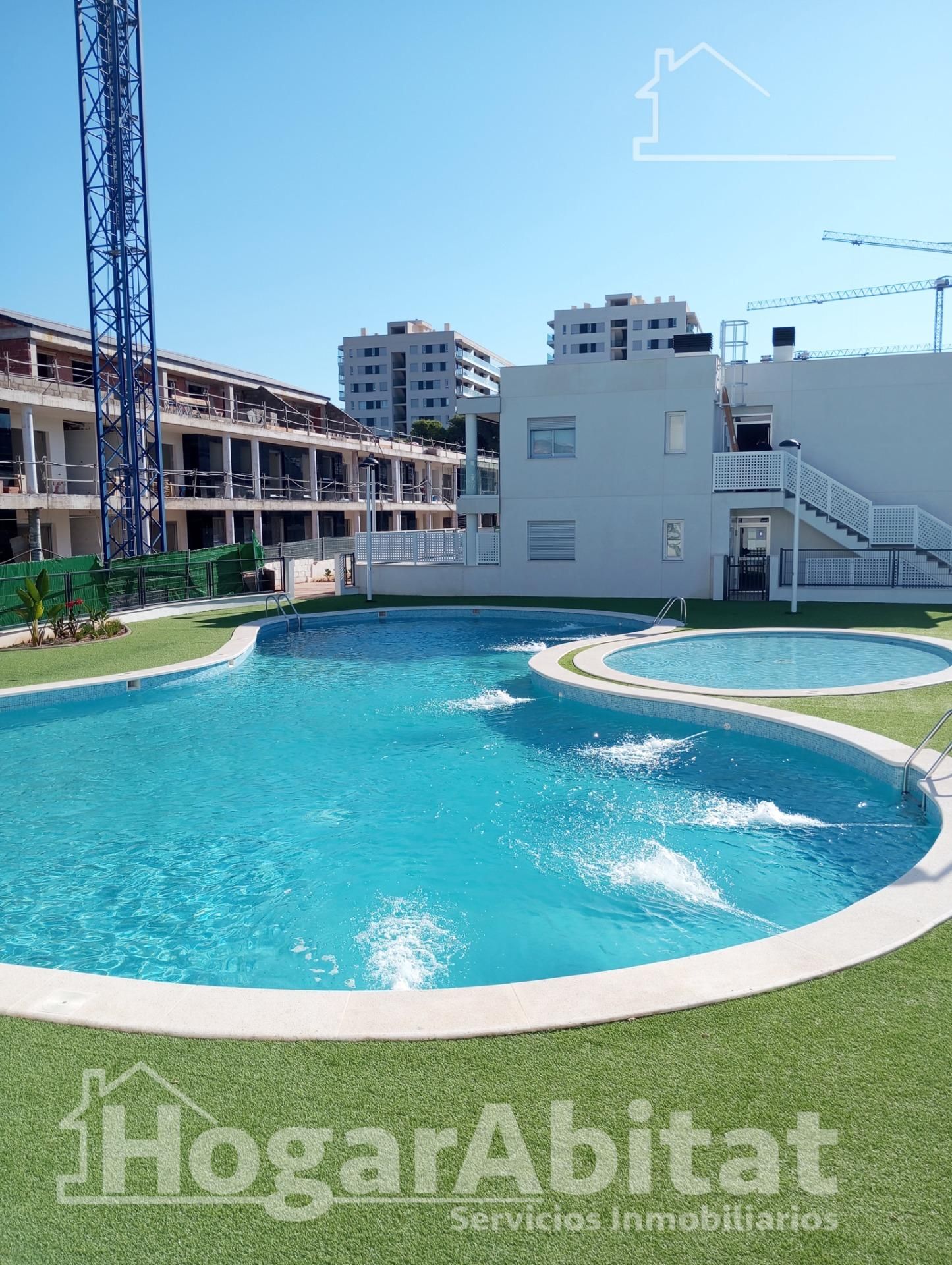 Swimming pool of Flat for sale in Cabanes  with Air Conditioner, Terrace and Community pool