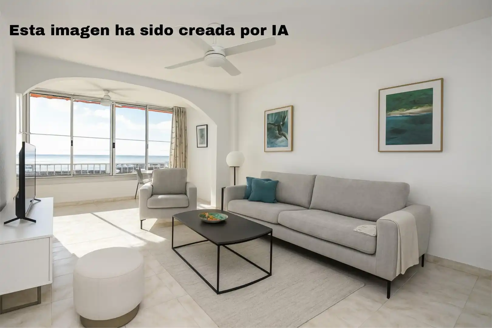 Sala d'estar de Apartament de lloguer en Calvià amb Terrassa i Piscina comunitària