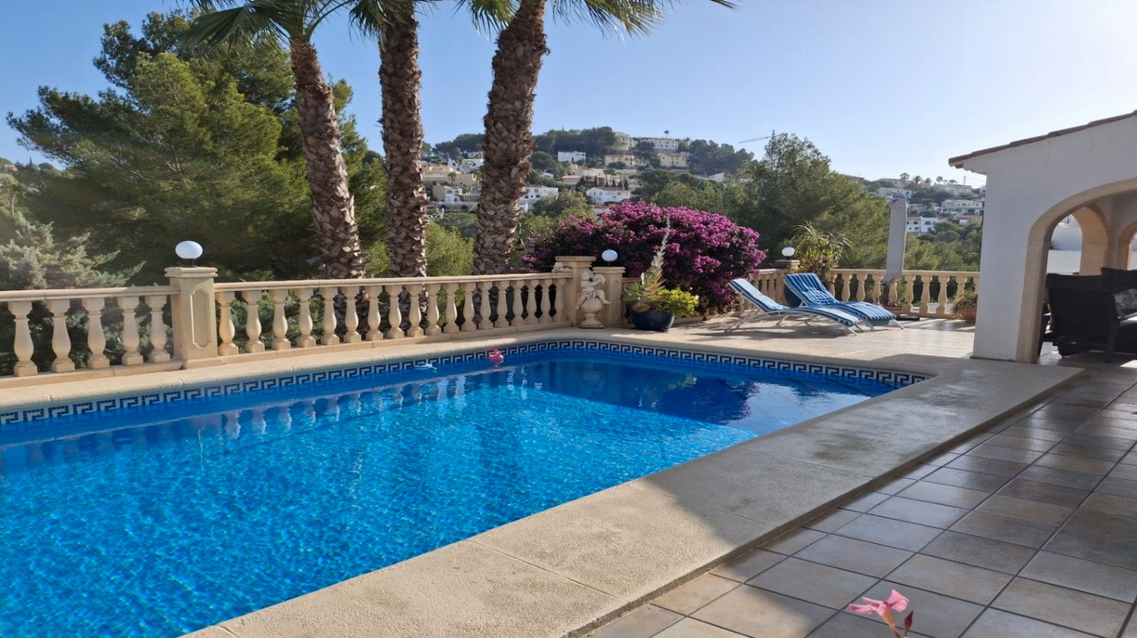 Swimming pool of House or chalet for sale in Benissa  with Air Conditioner, Heating and Private garden