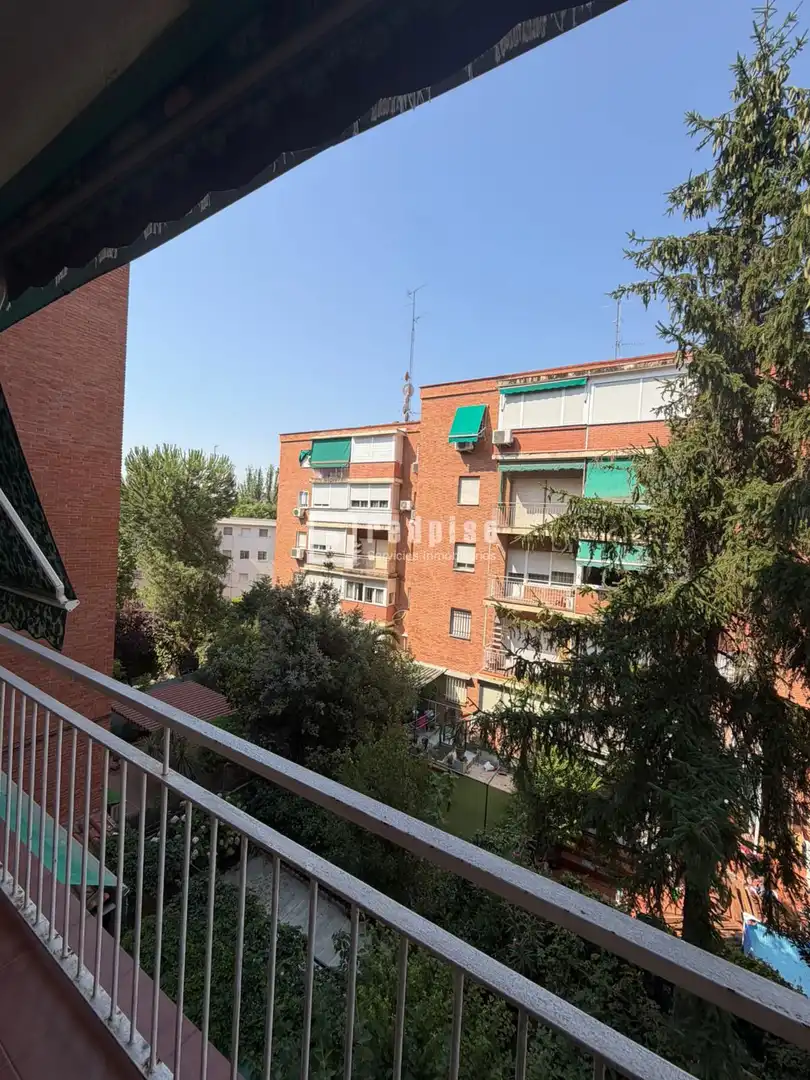 Vista exterior de Pis en venda en Madrid amb Calefacció, Jardí privat i Traster
