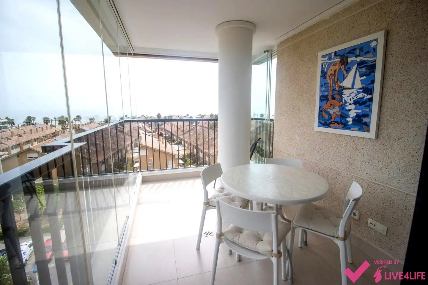 Terrasse von Wohnung zur Miete in Alboraya mit Klimaanlage, Terrasse und Möbliert