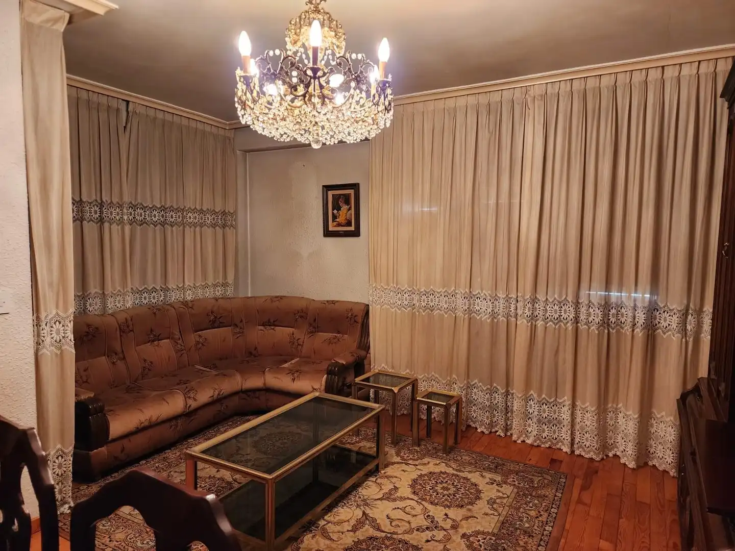 Living room of Flat for sale in Jaca  with Terrace, Storage room and Furnished