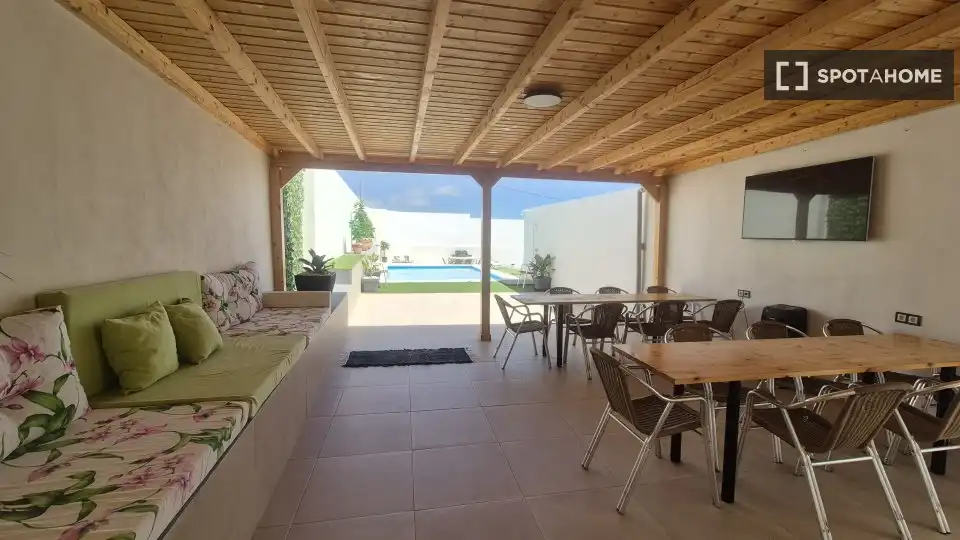 Terrasse von Wohnung zur untervermieten in Arafo mit Klimaanlage, Terrasse und Möbliert