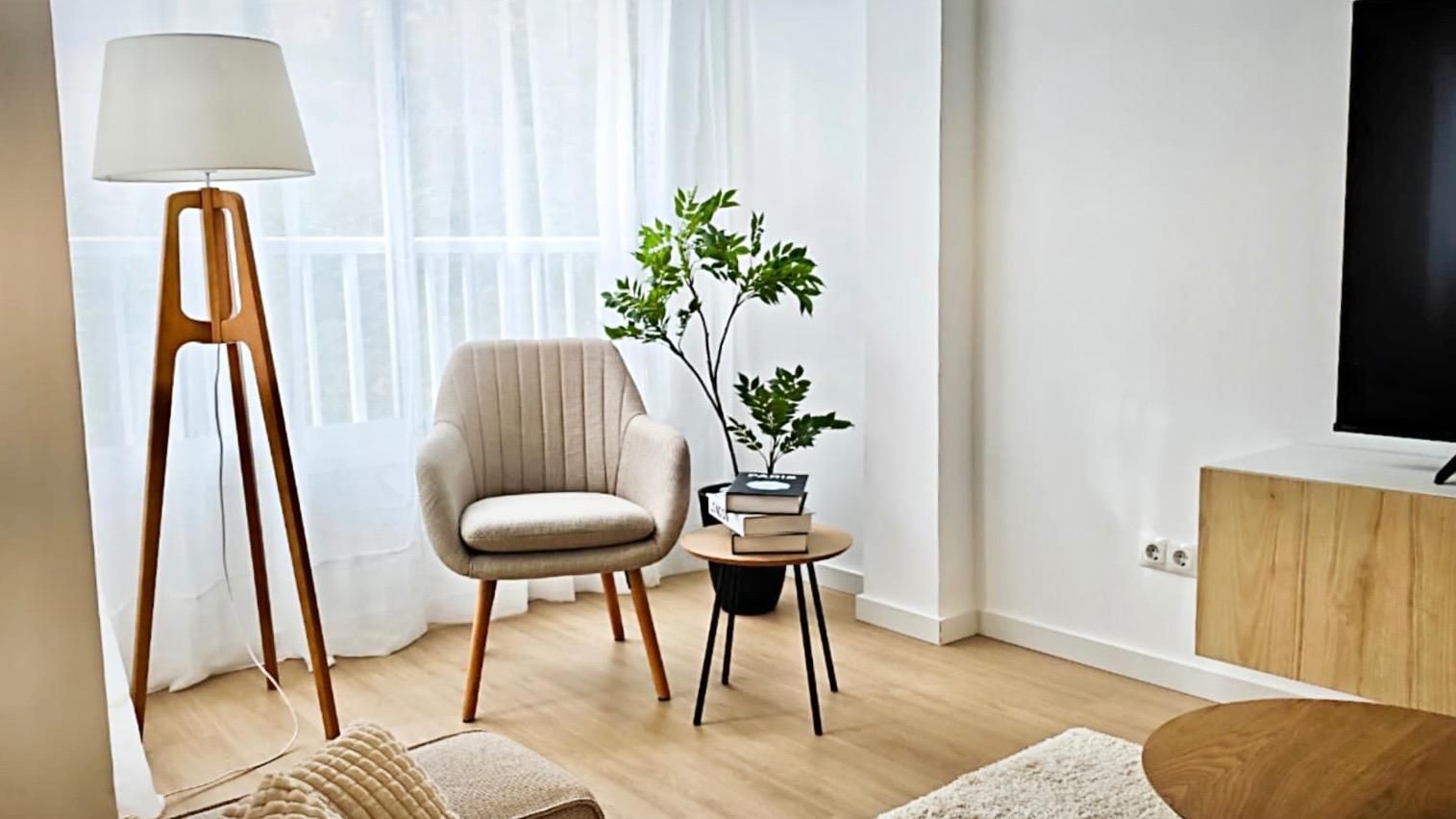 Living room of Flat for sale in  Palma de Mallorca  with Air Conditioner and Parquet flooring