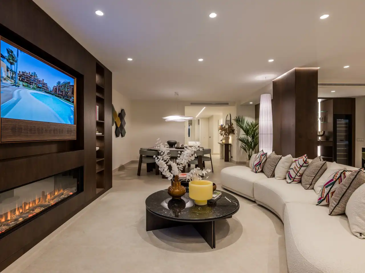 Sala de estar de Piso en venta en Marbella con Aire acondicionado, Calefacción y Terraza