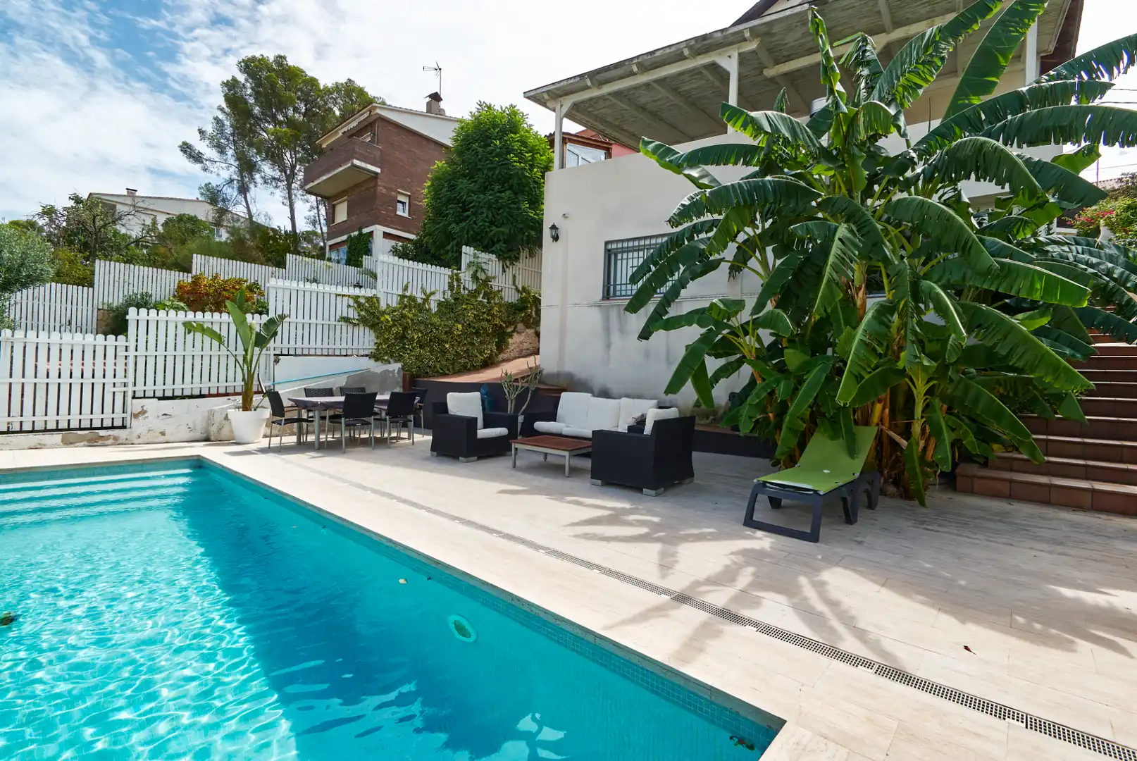 Swimming pool of Houses for sale in Castelldefels  with Air Conditioner, Heating and Private garden