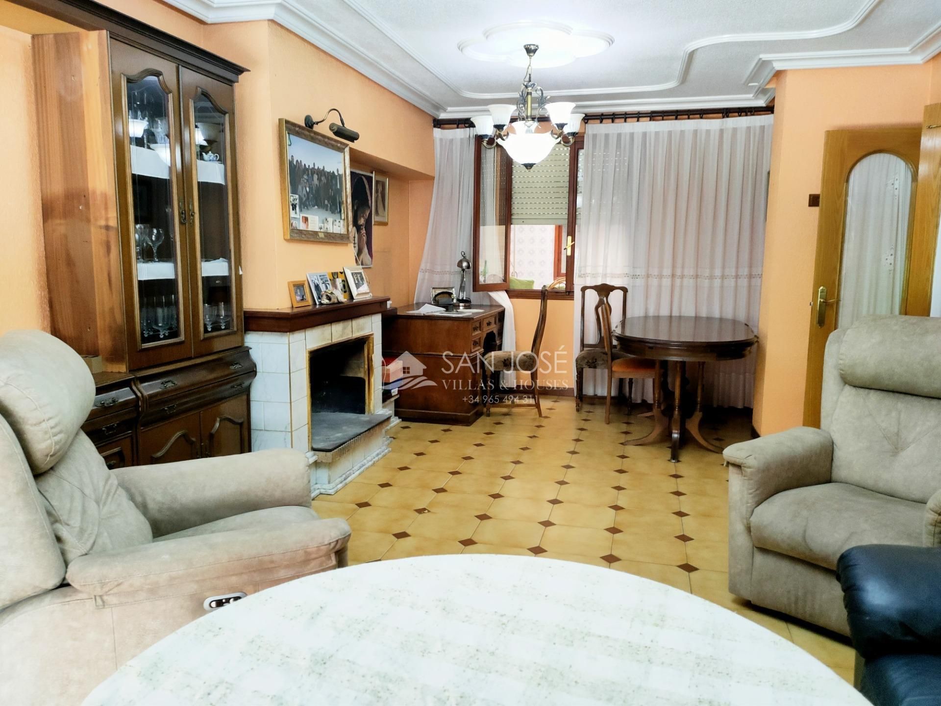 Living room of Flat for sale in Aspe  with Heating, Terrace and Storage room