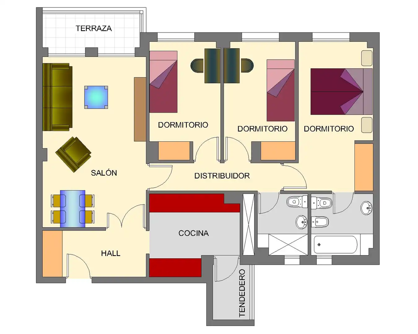 Flat for sale in Valdemoro  with Air Conditioner, Heating and Parquet flooring