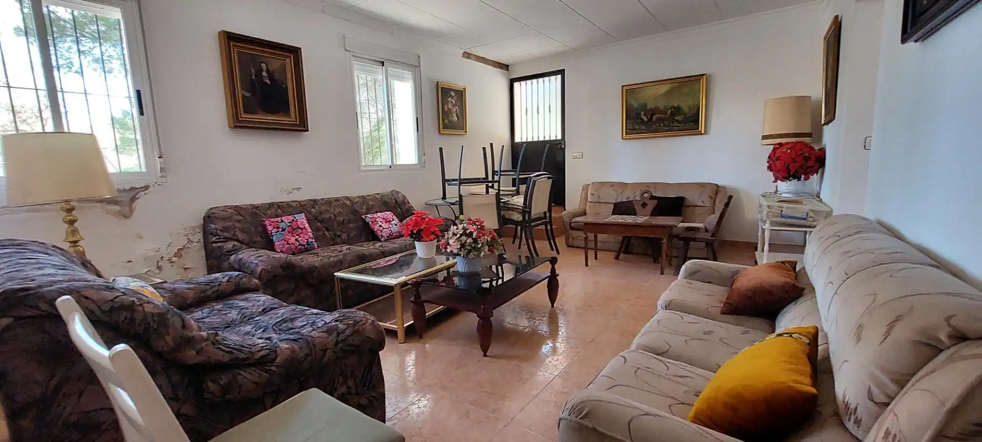 Sala de estar de Finca rústica en venta en Nerpio con Jardín privado, Terraza y Amueblado