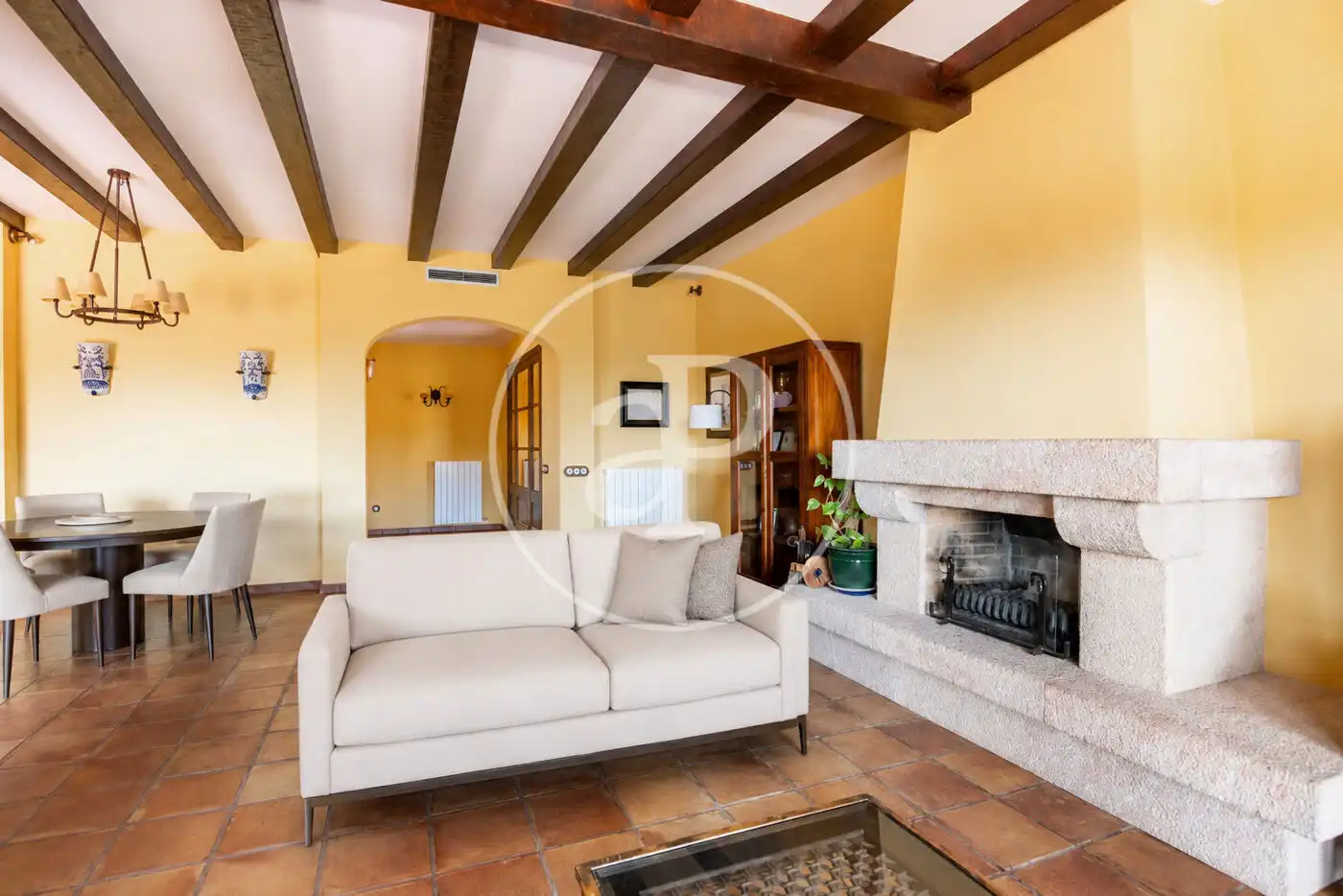 Sala de estar de Casa o chalet en venta en Argentona con Aire acondicionado, Calefacción y Jardín privado
