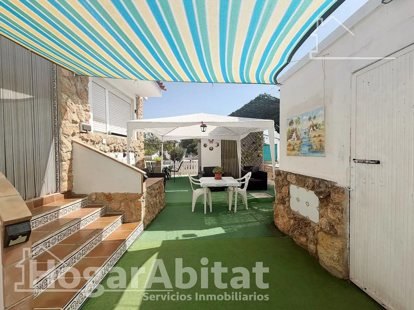 Terraza de Casa o chalet en venta en Vilamarxant con Aire acondicionado, Jardín privado y Terraza